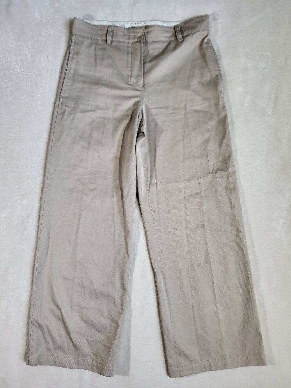 'S MAX MARA Cream Wide Leg Pant - Size 8
